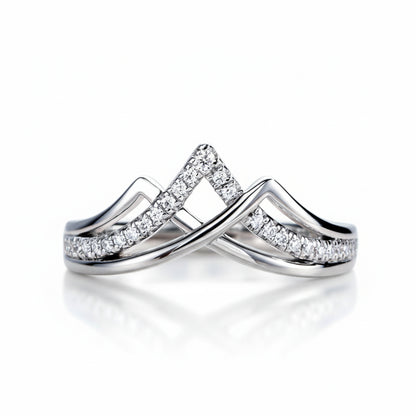 Bague de Mariage Femme Moissanite D Color VVS1 - Liv