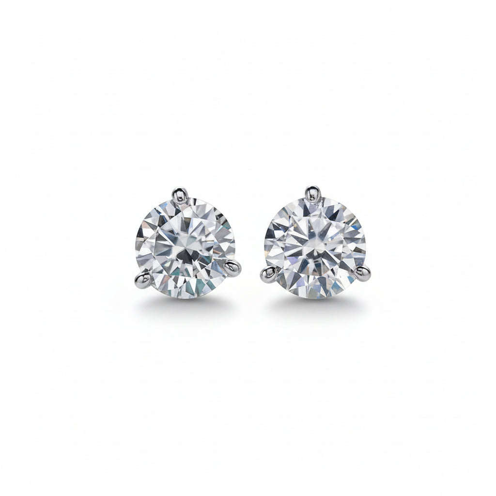 Boucles D'oreilles Puces Moissanite D Color VVS1 - Chiara