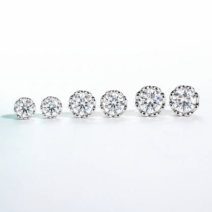 Boucles D'oreilles Clou Moissanite D Color VVS1 - Automne