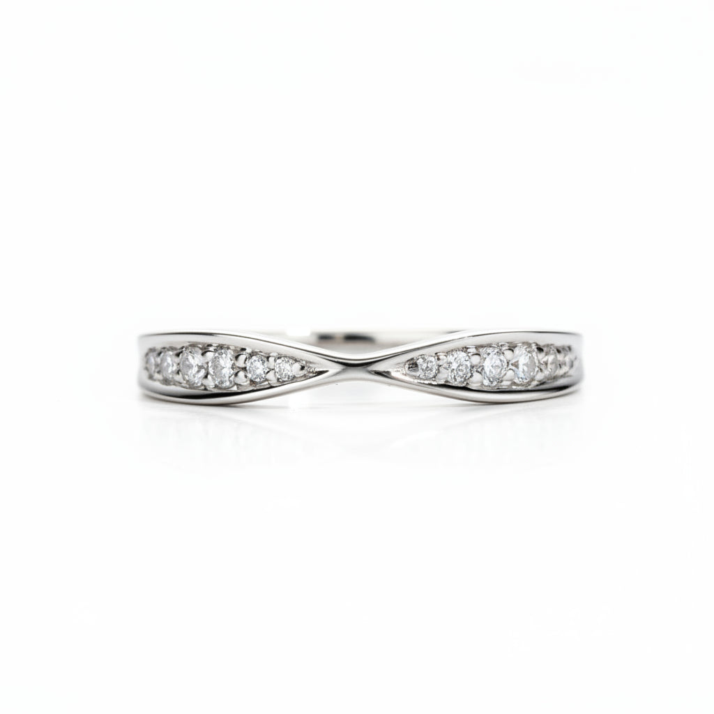Bague Mariage Moissanite D Color VVS1 - Rose