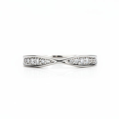 Bague Mariage Moissanite D Color VVS1 - Rose