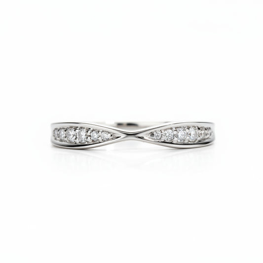 Bague Mariage Moissanite D Color VVS1 - Rose