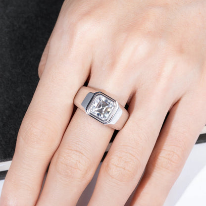 Bague de Mariage Homme Moissanite D Color VVS1 - Juan