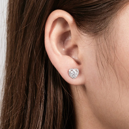 Boucles D'oreilles en Moissanite D Color VVS1 - Amour