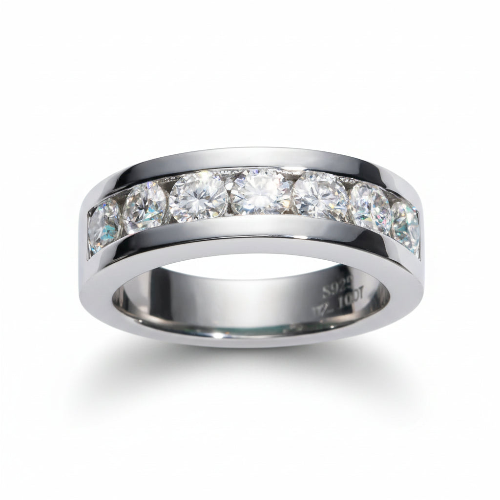 Bague Mariage Moissanite D Color VVS1 - Agathe