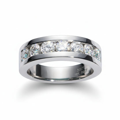 Bague Mariage Moissanite D Color VVS1 - Agathe