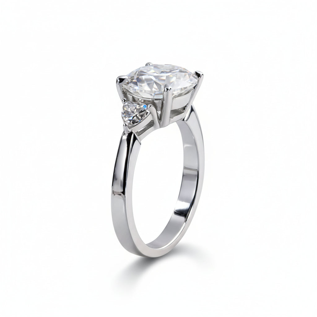 Bague de Fiançailles Moissanite D Color VVS1 - Aglaia