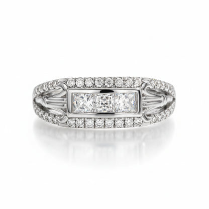 Bague Mariage Homme Moissanite D Color VVS1 - Kevin