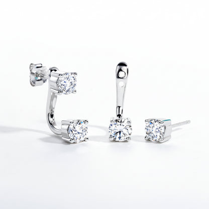 Boucles D'oreilles Femme Moissanite D Color VVS1 - Paloma