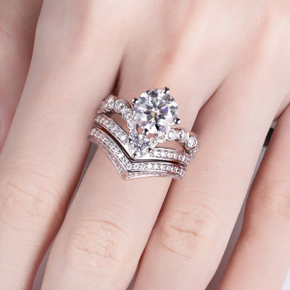 Bague de Fiançailles Moissanite D Color VVS1 - Alba-Maria