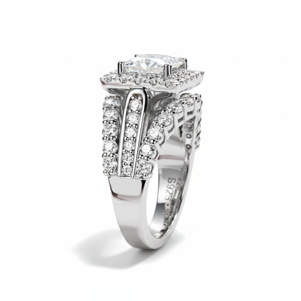 Bague de Fiançailles Femme Moissanite D Color VVS1 - Alexina