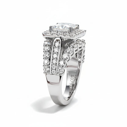 Bague de Fiançailles Femme Moissanite D Color VVS1 - Alexina