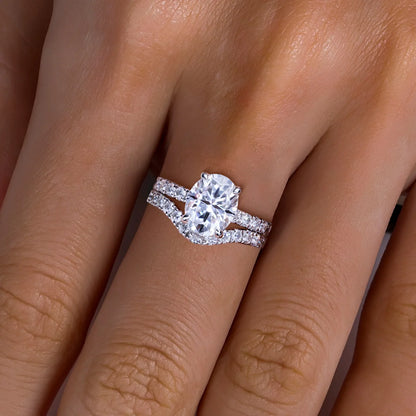 Bague de Fiançailles Femme Moissanite D Color VVS1 - Joy