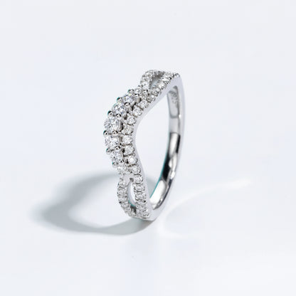Alliance de Mariage Femme Moissanite D Color VVS1 - Éléonore