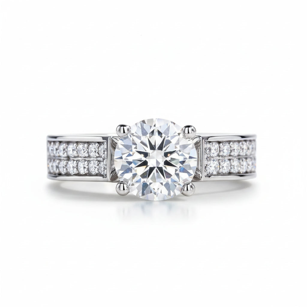Bague de Fiançailles Femme Moissanite D Color VVS1 - Amabel