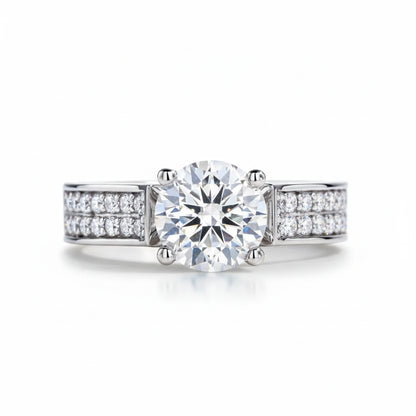 Bague de Fiançailles Femme Moissanite D Color VVS1 - Amabel
