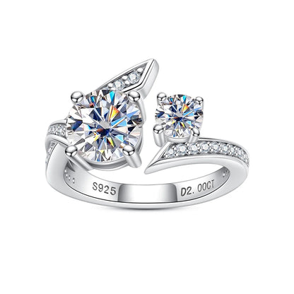 Bague de Fiançailles Moissanite D Color VVS1 - Allegra