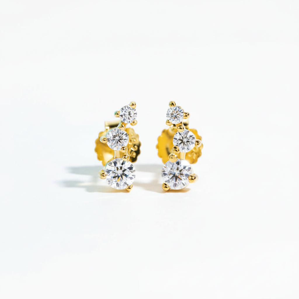 Boucles D'oreilles Femme Moissanite D Color VVS1 - Siloé