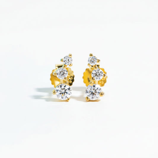 Boucles D'oreilles Femme Moissanite D Color VVS1 - Siloé