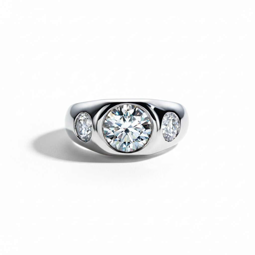 Bague de Mariage Homme Moissanite D Color VVS1 - Adrien