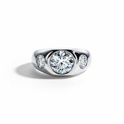 Bague de Mariage Homme Moissanite D Color VVS1 - Adrien