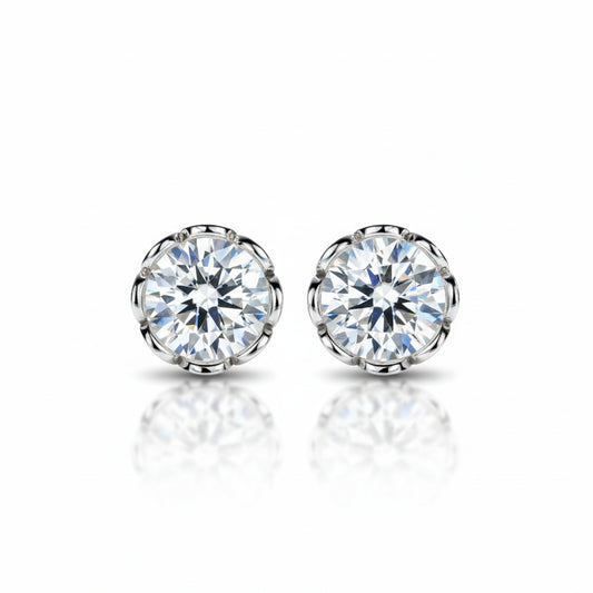 Boucles D'oreilles Clou Moissanite D Color VVS1 - Automne