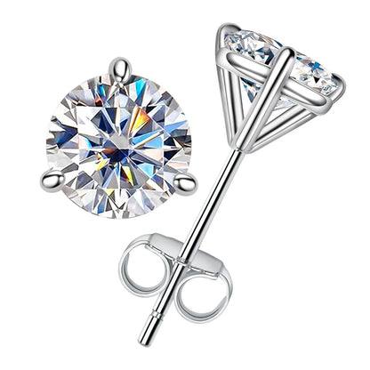 Boucles D'oreilles Puces Moissanite D Color VVS1 - Chiara
