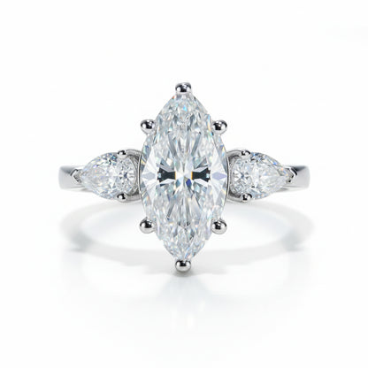 Bague de Fiançailles Moissanite D Color VVS1 - Anita