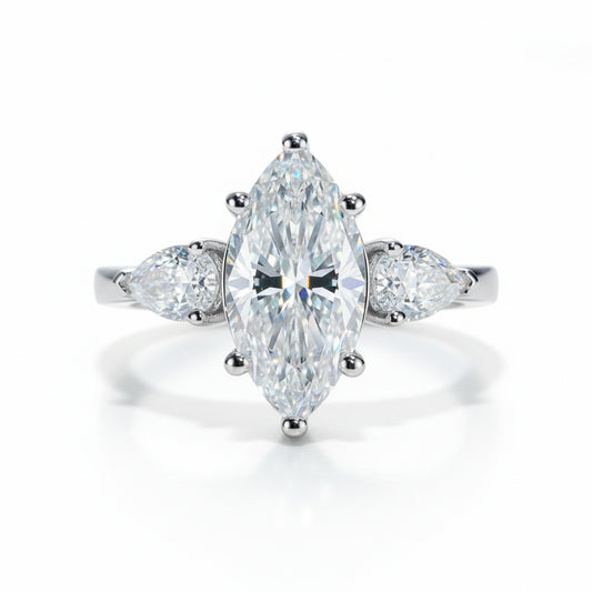 Bague de Fiançailles Moissanite D Color VVS1 - Anita
