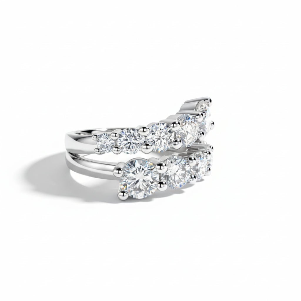 Alliance de Mariage Femme Moissanite D Color VVS1 - Diane