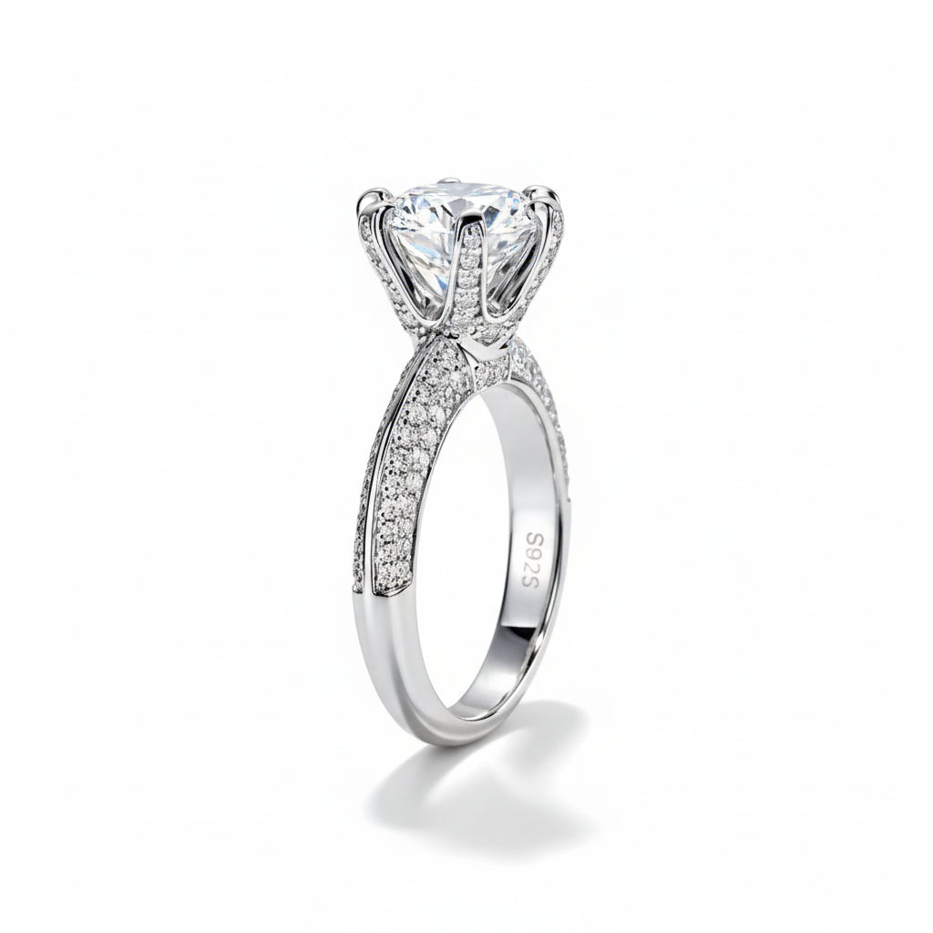 Bague de Fiançailles Moissanite D Color VVS1 - Zoe