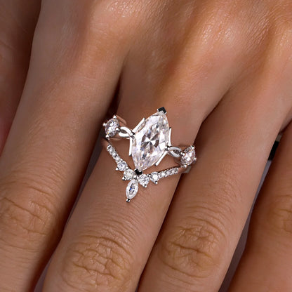Bague de Fiançailles Femme Moissanite D Color VVS1 - Aurore