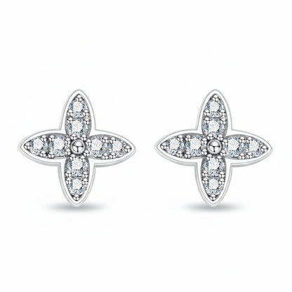 Boucles D'oreilles Etoile Moissanite D Color VVS1 - Alma