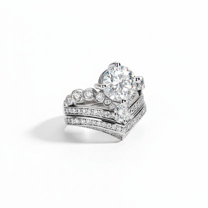 Bague de Fiançailles Moissanite D Color VVS1 - Alba-Maria
