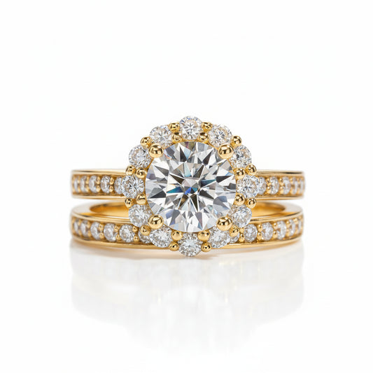 Bague de Fiançailles Femme Moissanite D Color VVS1 - Aélys