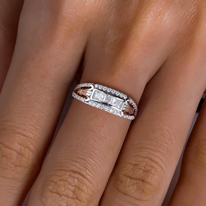Bague Mariage Homme Moissanite D Color VVS1 - Kevin