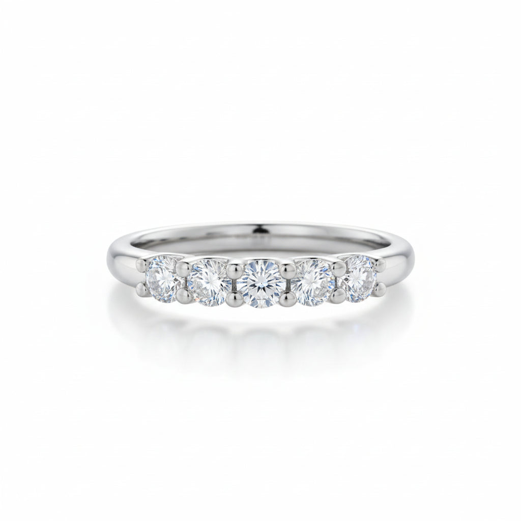 Alliance Mariage Moissanite D Color VVS1 - Léna