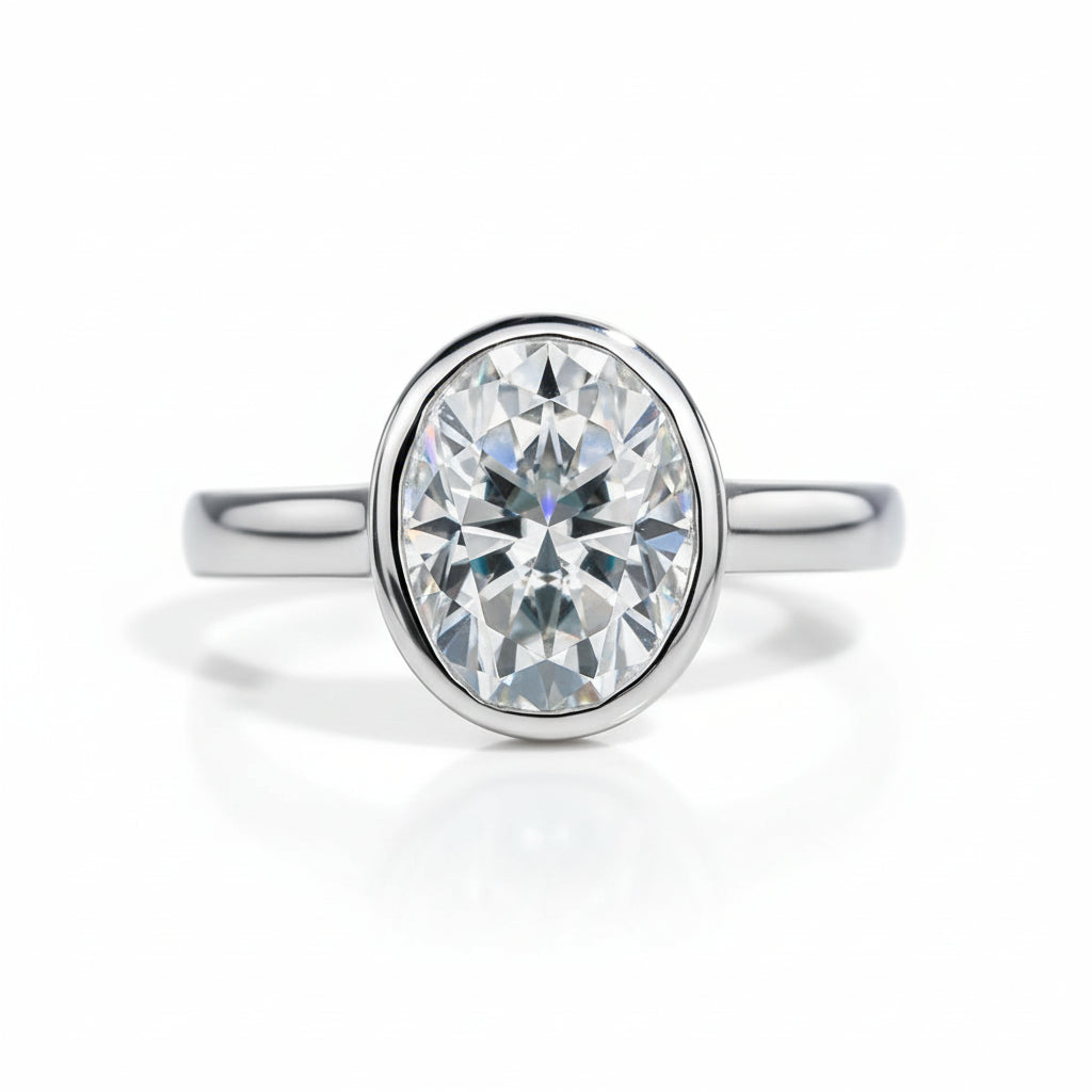 Bague de Fiançailles Femme Moissanite D Color VVS1 - Charlotte