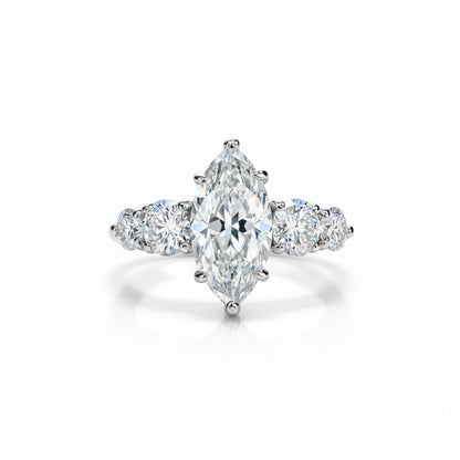 Bague de Fiançailles Femme Moissanite D Color VVS1 - Athéna