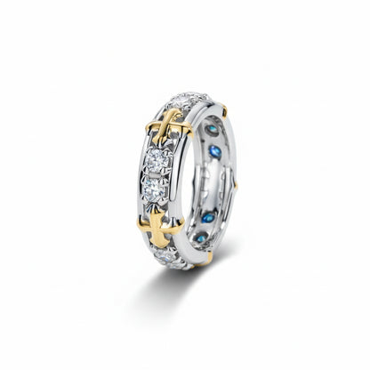 Alliance Mariage Moissanite Croix D Color VVS1 - Pia