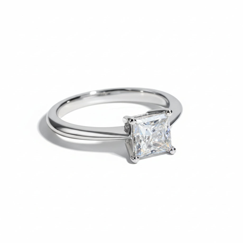 Bague de Fiançailles Moissanite D Color VVS1 - Dahlia