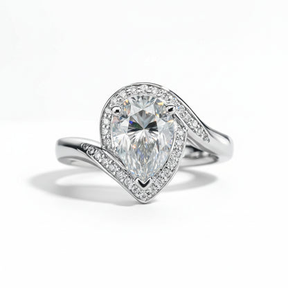 Bague de Fiançailles Moissanite D Color VVS1 - Lya