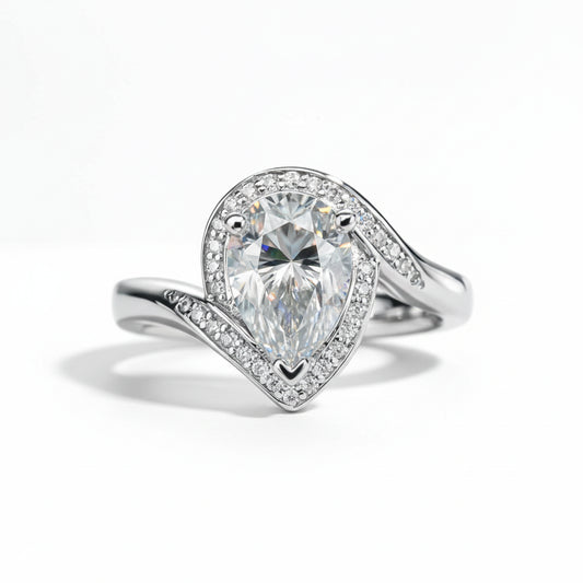 Bague de Fiançailles Moissanite D Color VVS1 - Lya