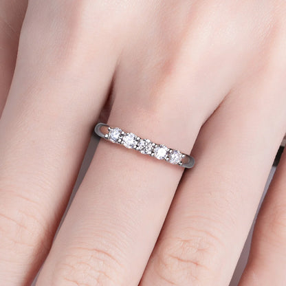 Alliance Mariage Moissanite D Color VVS1 - Léna