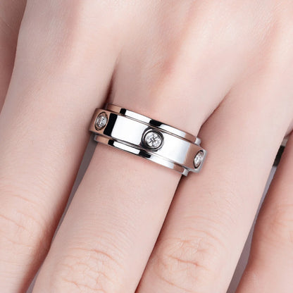 Alliance Mariage Moissanite D Color VVS1 - Victoire