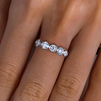 Alliance Mariage Moissanite D Color VVS1 - Anna