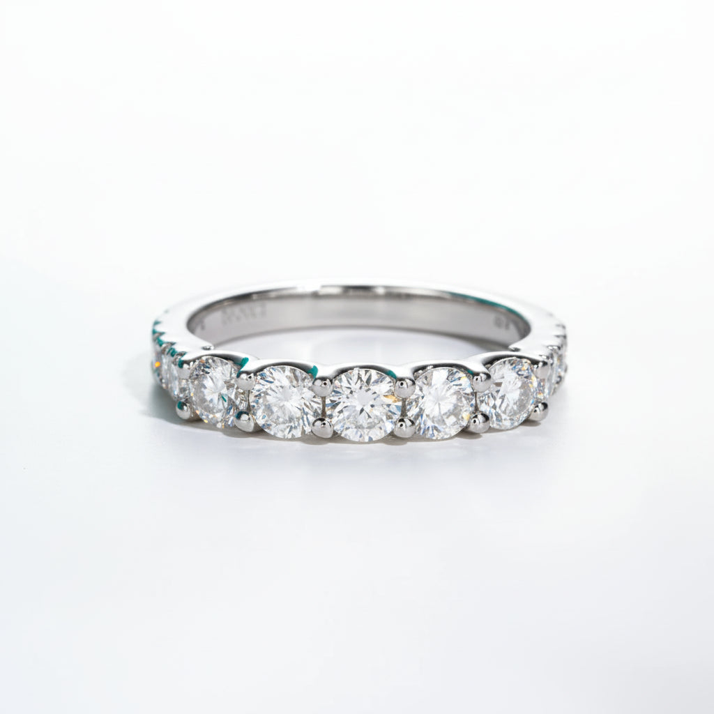 Alliance Mariage Moissanite D Color VVS1 - Marguerite