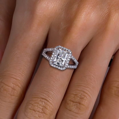 Bague de Fiançailles Moissanite D Color VVS1 - Aloïse