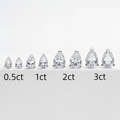 Boucles D'oreilles Stud Moissanite D Color VVS1 - Océane