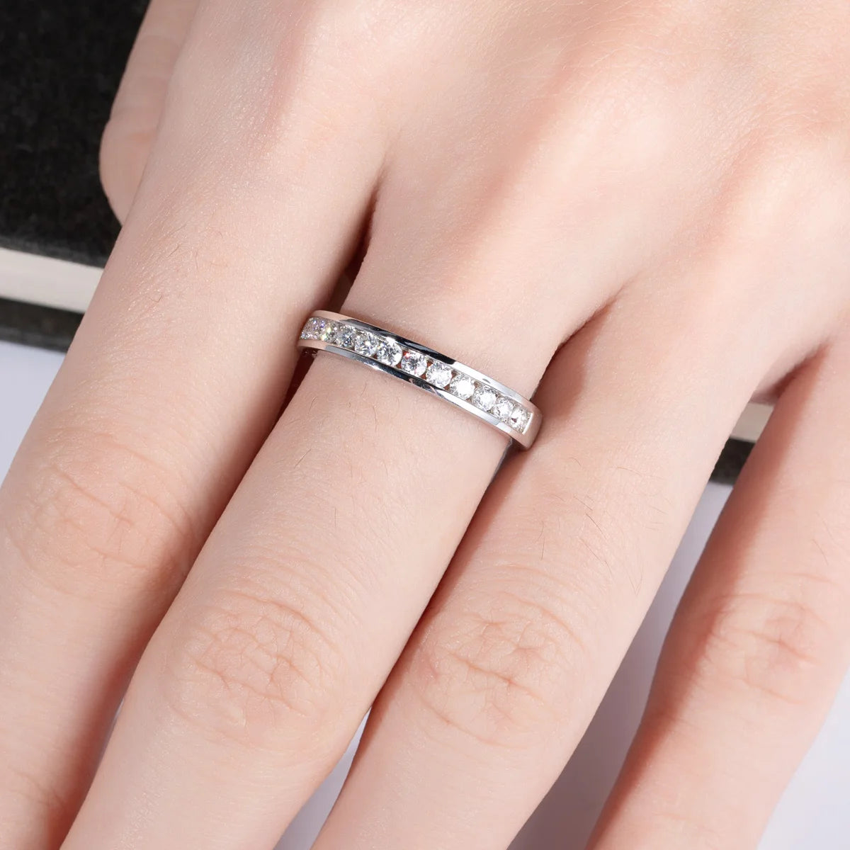 Bague de Mariage Femme Moissanite D Color VVS1 - Claire